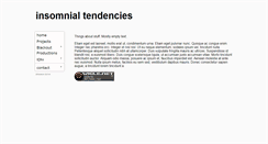 Desktop Screenshot of insomnialtendencies.com